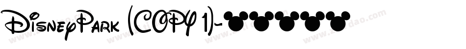 DisneyPark (COPY 1)字体转换